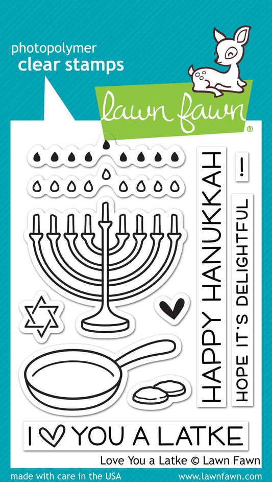 Timbro Lawn Fawn - Cena con Latkes - LF941