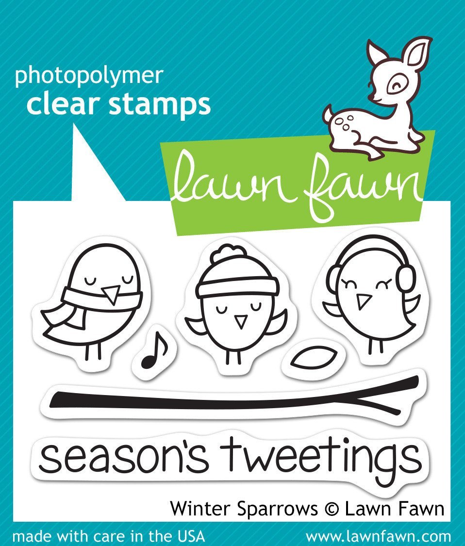 Timbro Lawn Fawn - Passerotti invernali - LF565