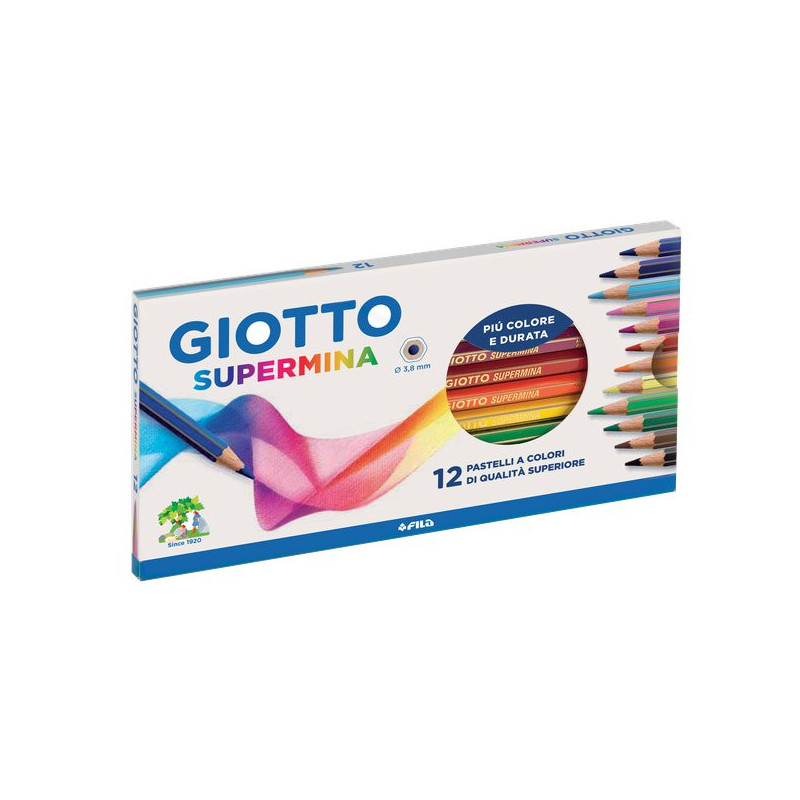 Set Matite Colorate Giotto Supermina 12pz