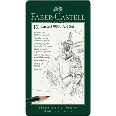 Confezione da 12 matite in grafite Castell 9000 Art set 119065