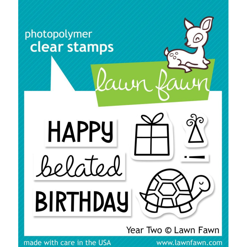Timbro Lawn Fawn - Buon Compleanno 2 anni - LF510
