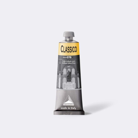 Colore ad olio Extrafine Classico MAIMERI 60 ml. - Giallo Brillante Scuro - 076