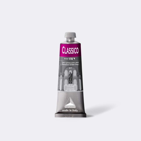 Colore ad olio Extrafine Classico MAIMERI 60 ml. - Lacca garanza perm. scura - 178
