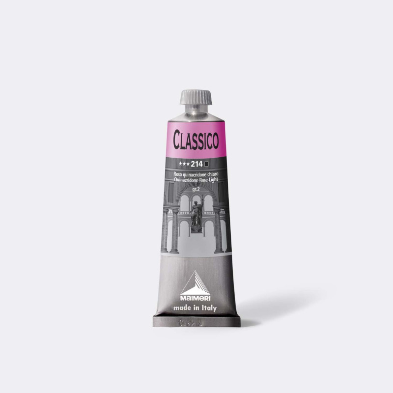Colore ad olio Extrafine Classico MAIMERI 60 ml. - Rosa quinacridone chiaro - 214