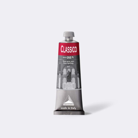 Colore ad olio Extrafine Classico MAIMERI 60 ml. - Rosso permanente scuro - 253