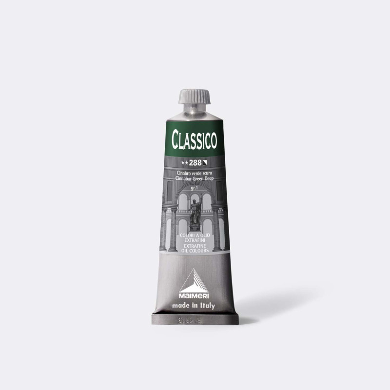 Colore ad olio Extrafine Classico MAIMERI 60 ml. - Cinabro Verde scuro - 288
