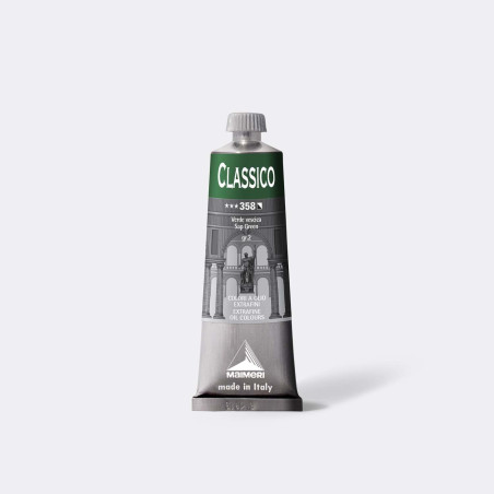 Colore ad olio Extrafine Classico MAIMERI 60 ml. - Verde vescica - 358
