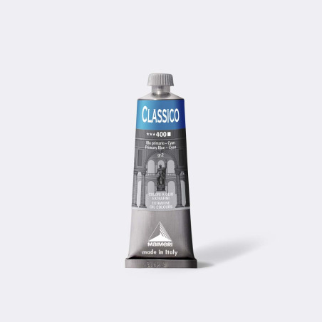 Colore ad olio Extrafine Classico MAIMERI 60 ml. - Blu primario Cyan - 400