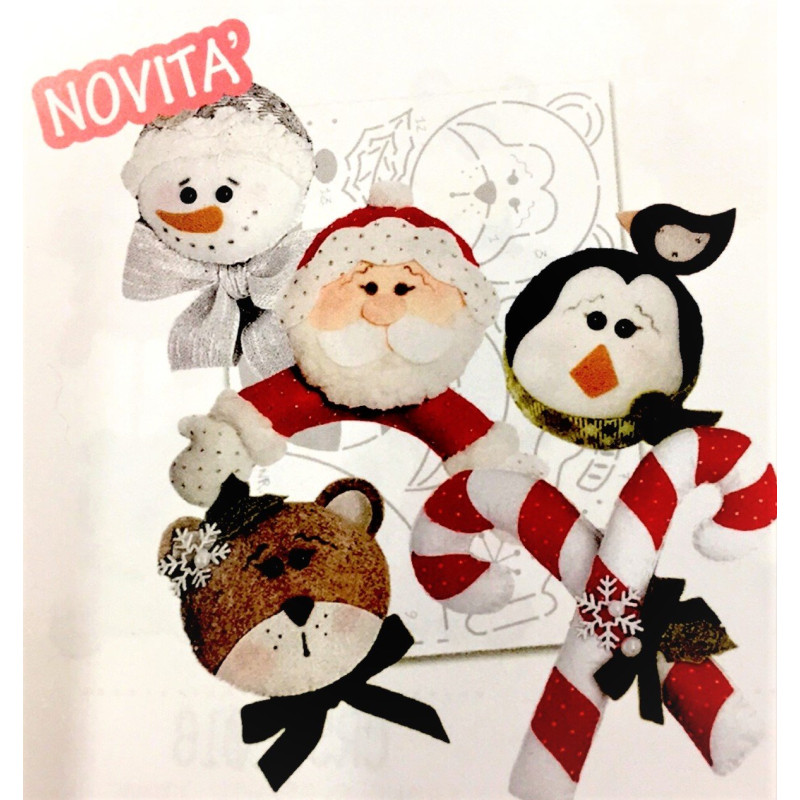 Cartamodello Stencil Personaggi di Natale CRSTE-024