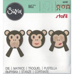 fustella  Bigz Emoji Monkey 663487