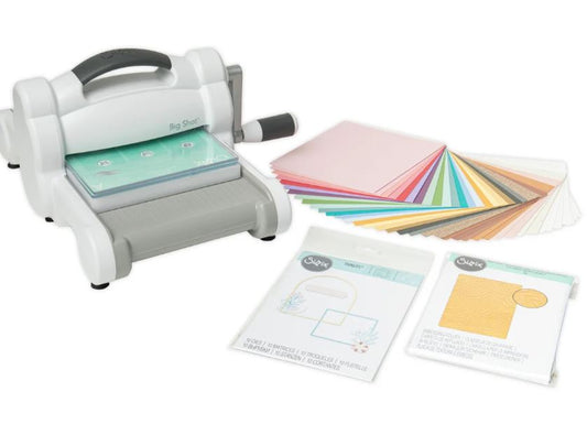 Sizzix Big Shot in Starter Kit con carta stoffa e fustelle 666175