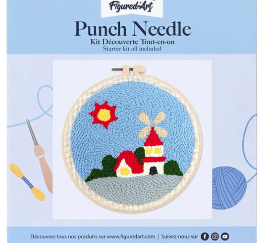 Punch needle mulino a vento