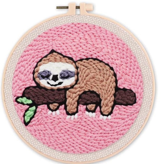 Punch needle bradipo