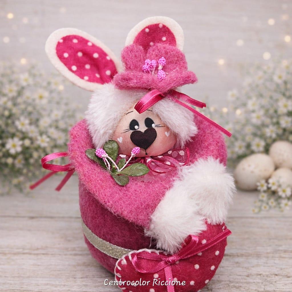 kit Lillo il coniglio verde e rosa
