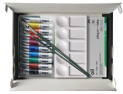 Winsor & Newton 1490713 Vernice ad olio - Confezione regalo “Pittura ad olio essenziale” 10x12ml