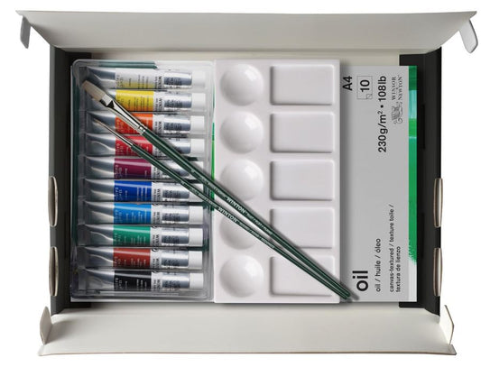 Winsor & Newton 1490713 Vernice ad olio - Confezione regalo “Pittura ad olio essenziale” 10x12ml