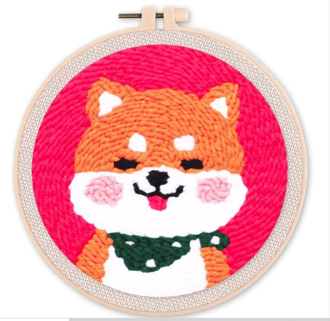 Punch needle dog 2