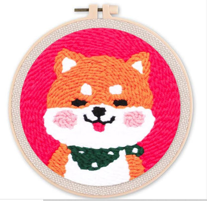 Punch needle dog 2