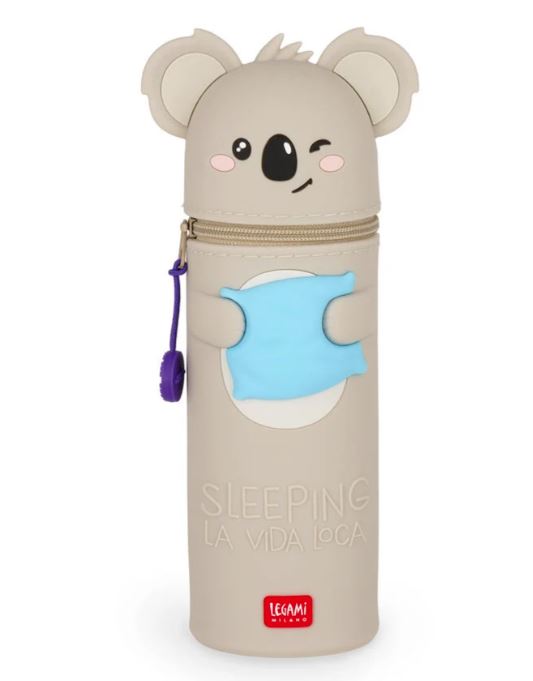 Astuccio 2-in-1 in Silicone Koala "Sleeping la Vida Loca" - Kawaii