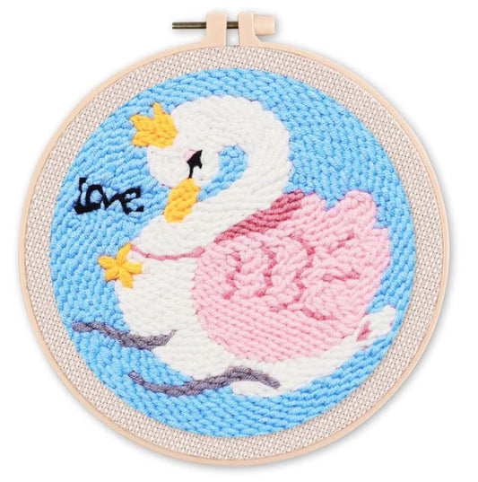 Punch needle cigno