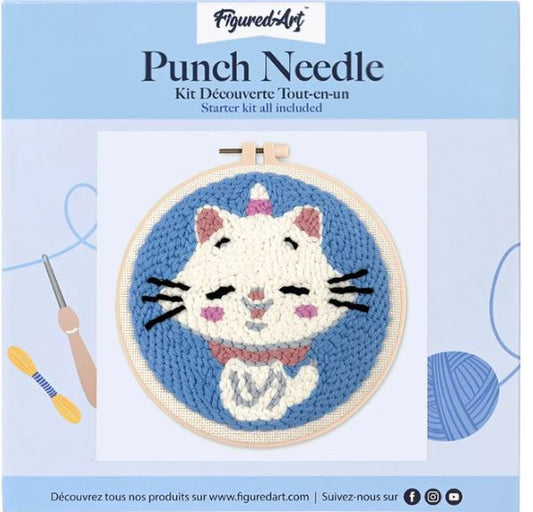 Punch needle cat