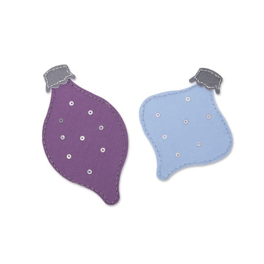 Fustella Sizzix Bigz Die 663313 Palle di Natale in stile retro'