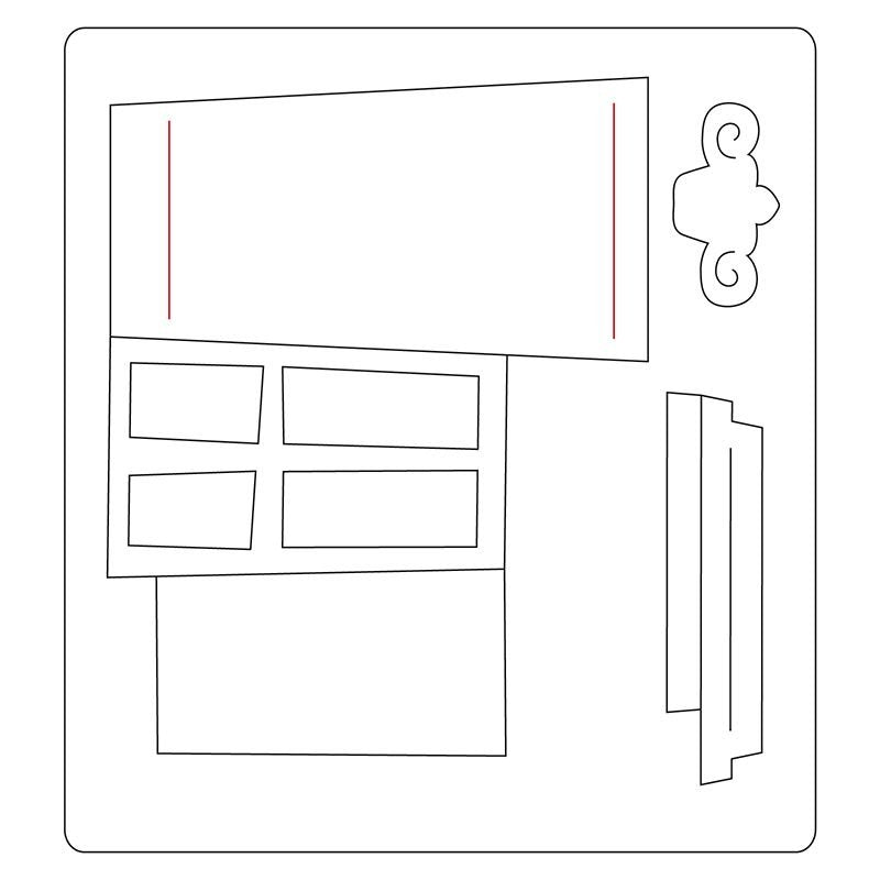 Fustella Sizzix Bigz Die 664220 Finestra