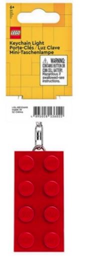 Lego portachiavi led MATTONE ROSSO