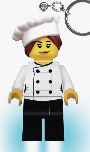 Lego portachiavi ledChef Femminile