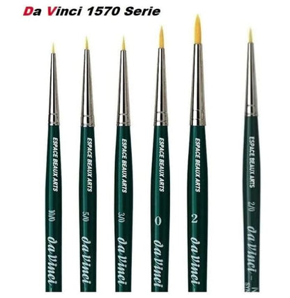 Da Vinci – di qualità Acquerello Set di pennelli Nova Sintetico 1570 Series 10/0, 5/0 ,2/0, 3/0, 0, 2