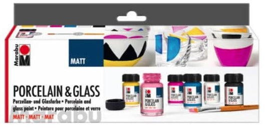 Porcellana & glass marabu set