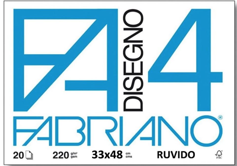 Blocco Fabriano F4 Disegno  33x48  cm con Angoli