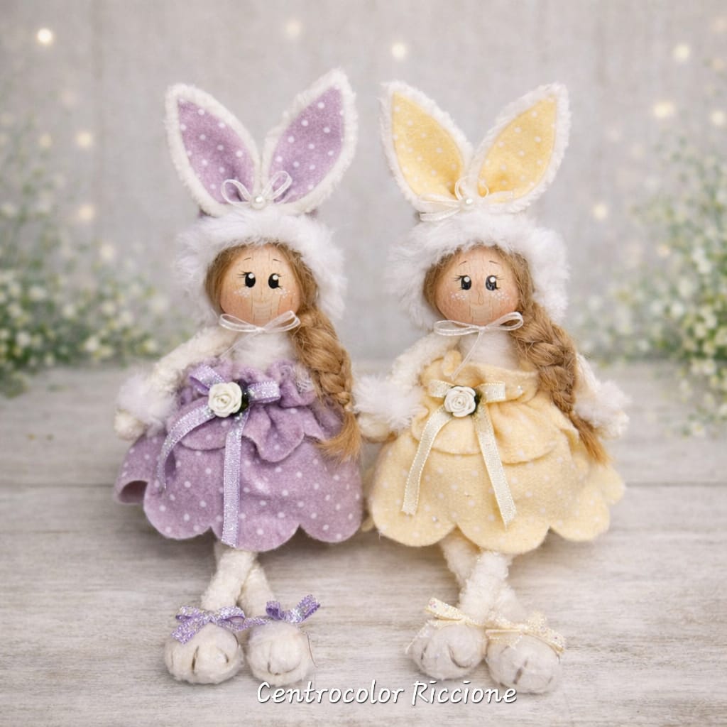 kit Betta la coniglietta lilla e gialla