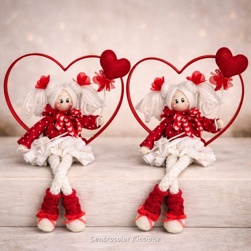 Kit Faustina rossa 2 pezzi