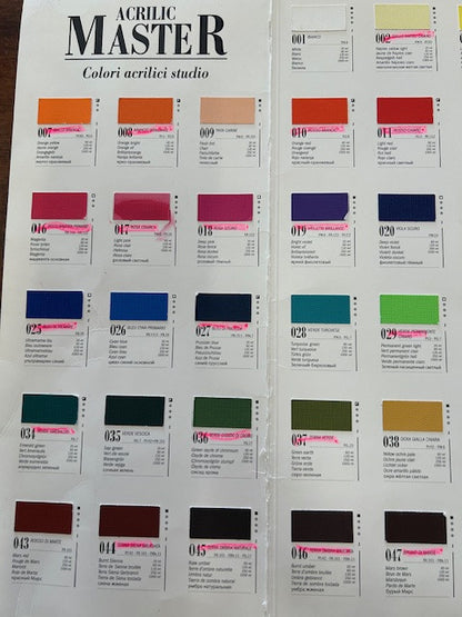 Acrilic Master Colori Acrilici Fini tubo  120 ml.