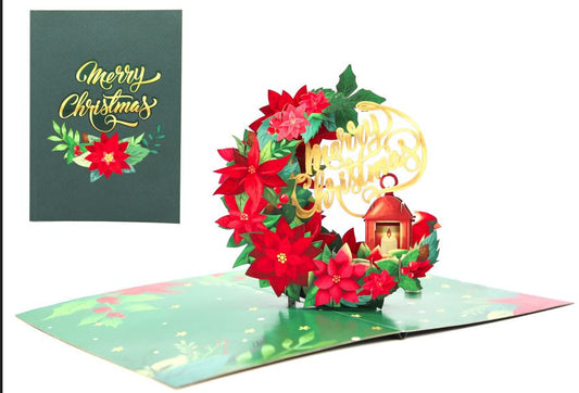 Biglietto KIRIGAMI  Pop Up di Origamo® stella di natale