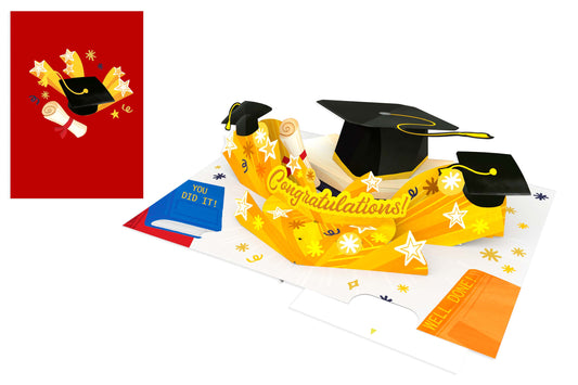 Biglietto KIRIGAMI  Pop Up di Origamo®laurea