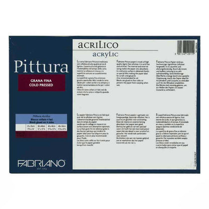 Blocco Acrilico Grana Fine 400gr 10 fogli Fabriano