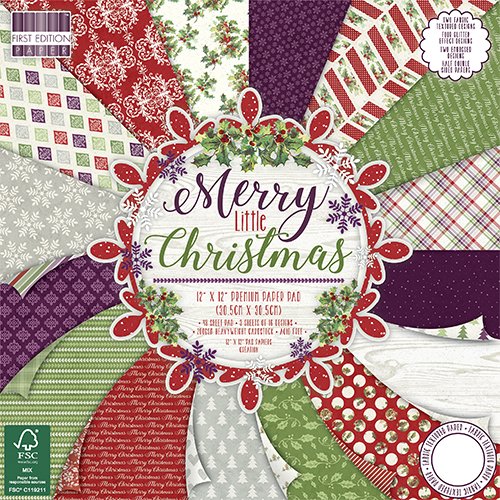 Blocco carta First Edition Merry Little Christmas 30x30
