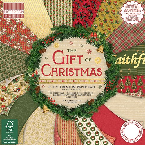 Blocco carta First Edition The Gift of Christmas 15x15