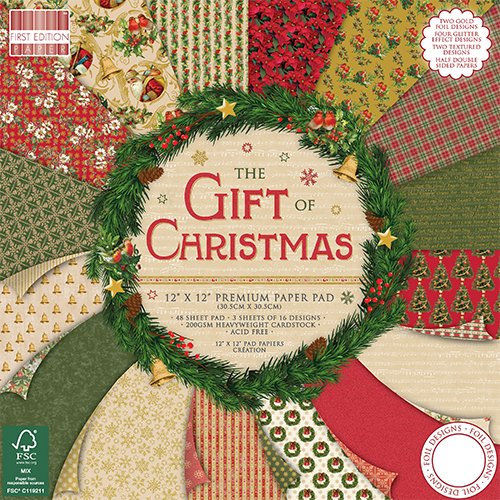 Blocco carta First Edition The Gift of Christmas 30x30