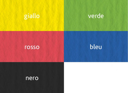 Blocco Fabriano Arcobaleno F4 140gr 10 fogli