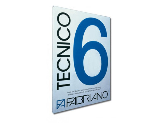 Blocco Disegno Tecnico 6 A3  ruvido 220gr 20 fogli Fabriano