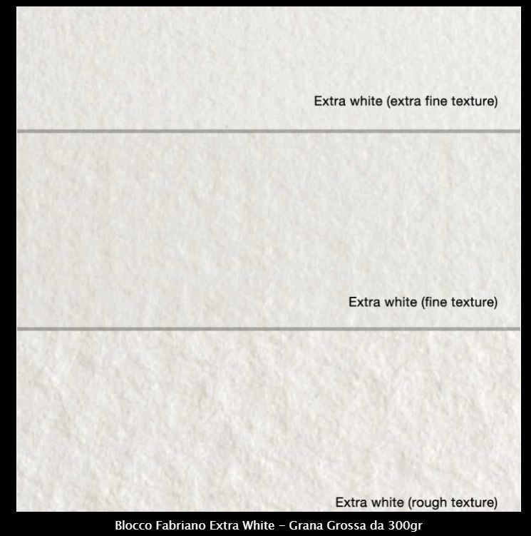 Blocco Fabriano Extra White 100% cotone  Grana Grossa da 300gr