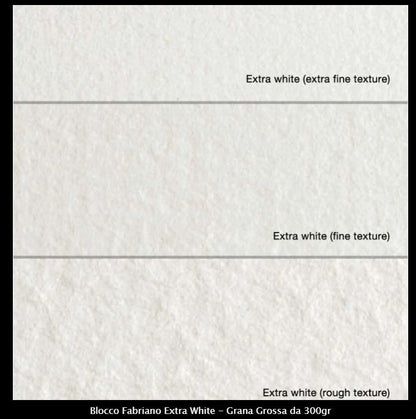 Blocco Fabriano Extra White 100% cotone  Grana Grossa da 300gr
