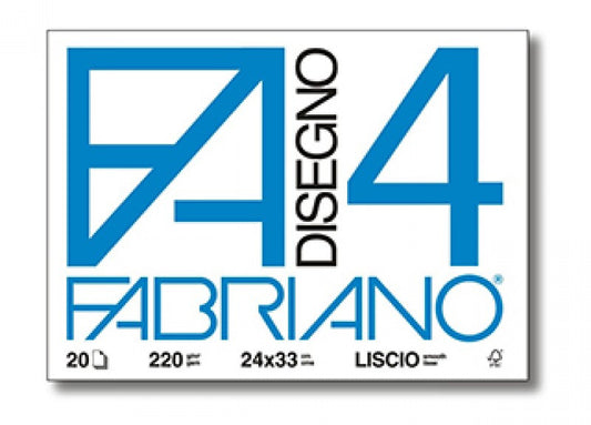 Blocco Fabriano F4 Disegno 4  24x33cm con Angoli
