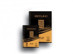 Blocco Schizzi Sketch spiralati lato lungo microperforati Grana Naturale 90gr Fabriano