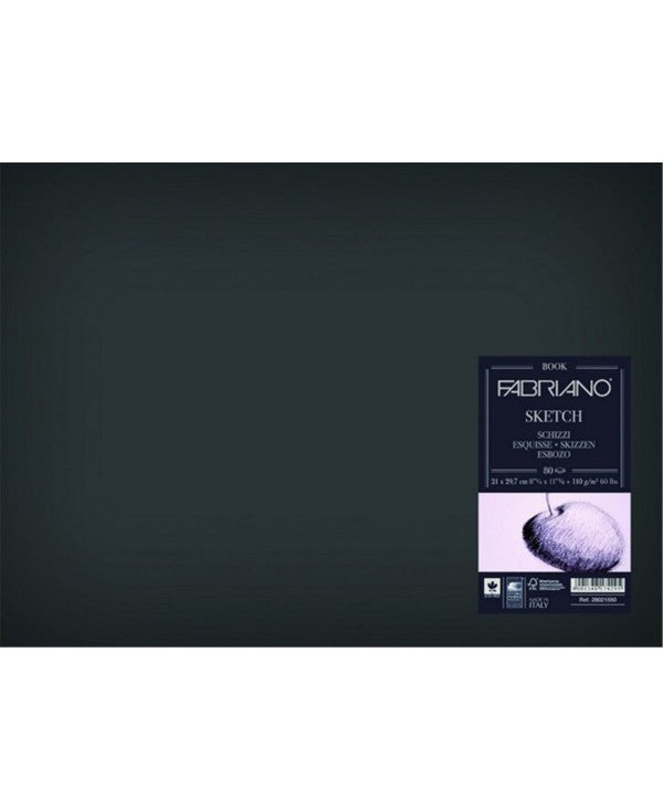 Blocco Sketch Book cucito panorama Grana Naturale 80gr 110 fogli Fabriano