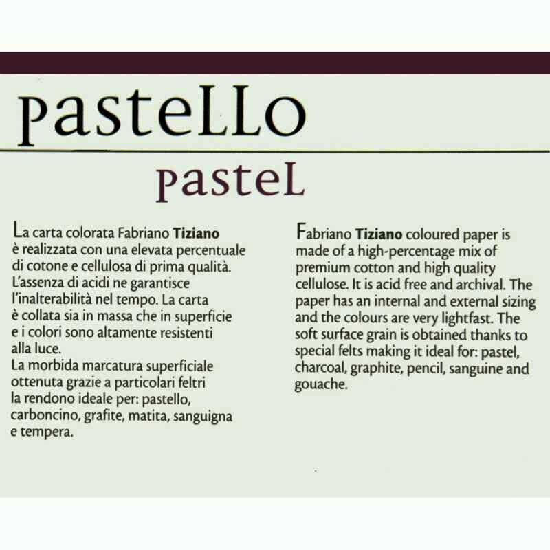 Blocco Tiziano Tenue Grana Naturale 160gr 24 fogli Fabriano