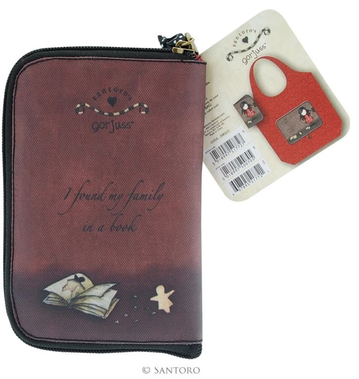 Borsa shopper pieghevole Gorjuss Santoro - 308GJ12 - I Found family in a book